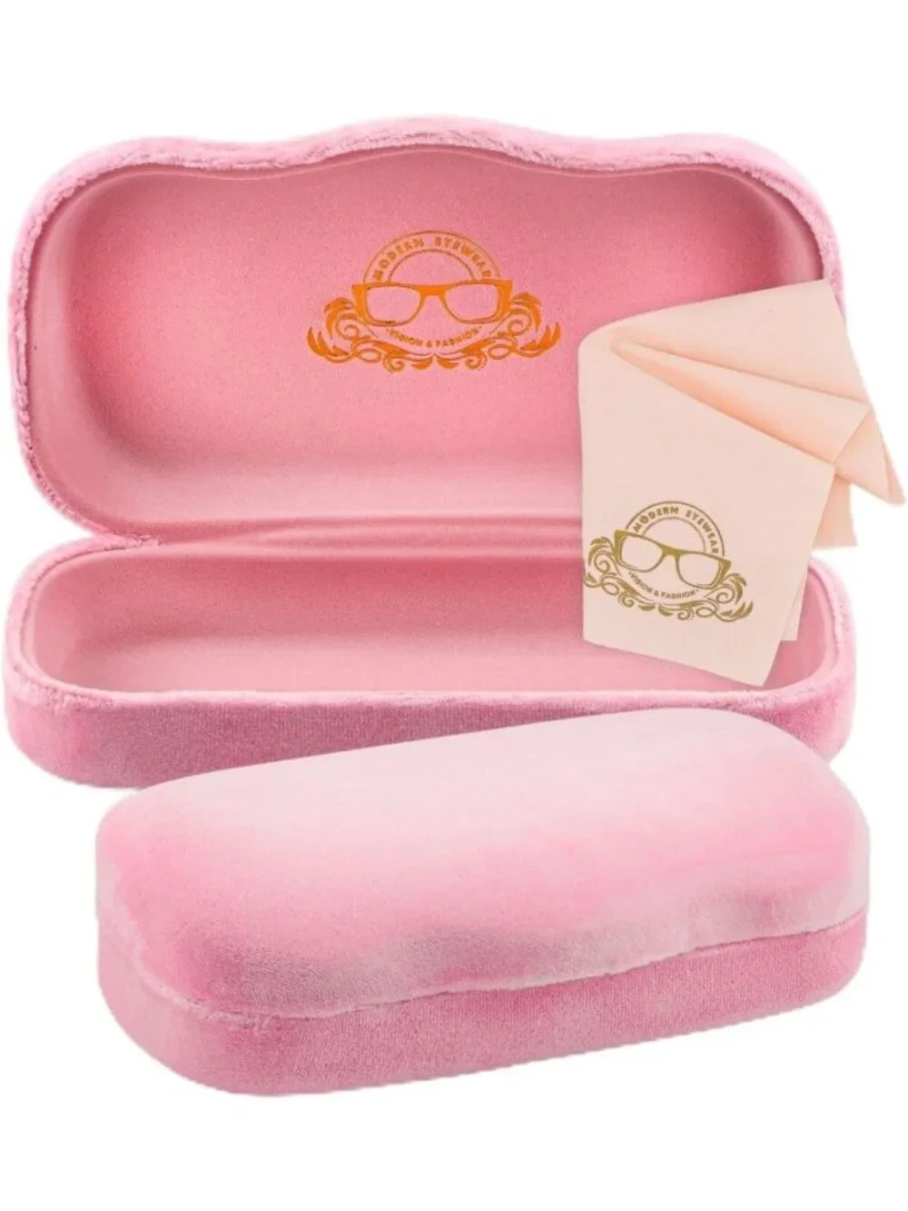 Lightweight Crush-Resistant Hard Shell Eyeglass Case with Cloth for Men & Women